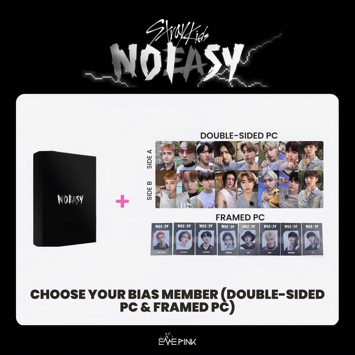 STRAY KIDS - NOEASY [Normal ver.] (Vol.2) Album+Extra Photocards Set (A  ver.) : : Office Products