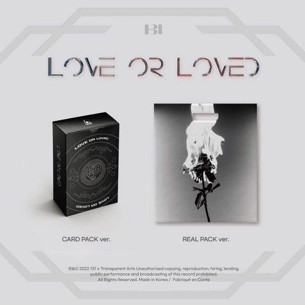 (KOREA VER.) B.I (비아이) ALBUM - [Love or Loved Part.1]